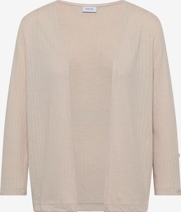 CECIL Knit Cardigan in Beige: front