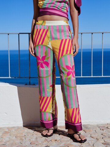Next Wide leg Trousers in Pink: front