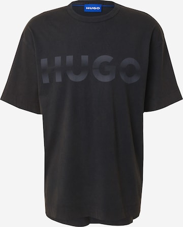 HUGO Koszulka 'Nenzye' w kolorze szary: przód