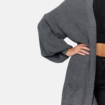 Elara Gebreide mantel in Grijs