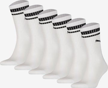 Chaussettes de sport PUMA en blanc : devant