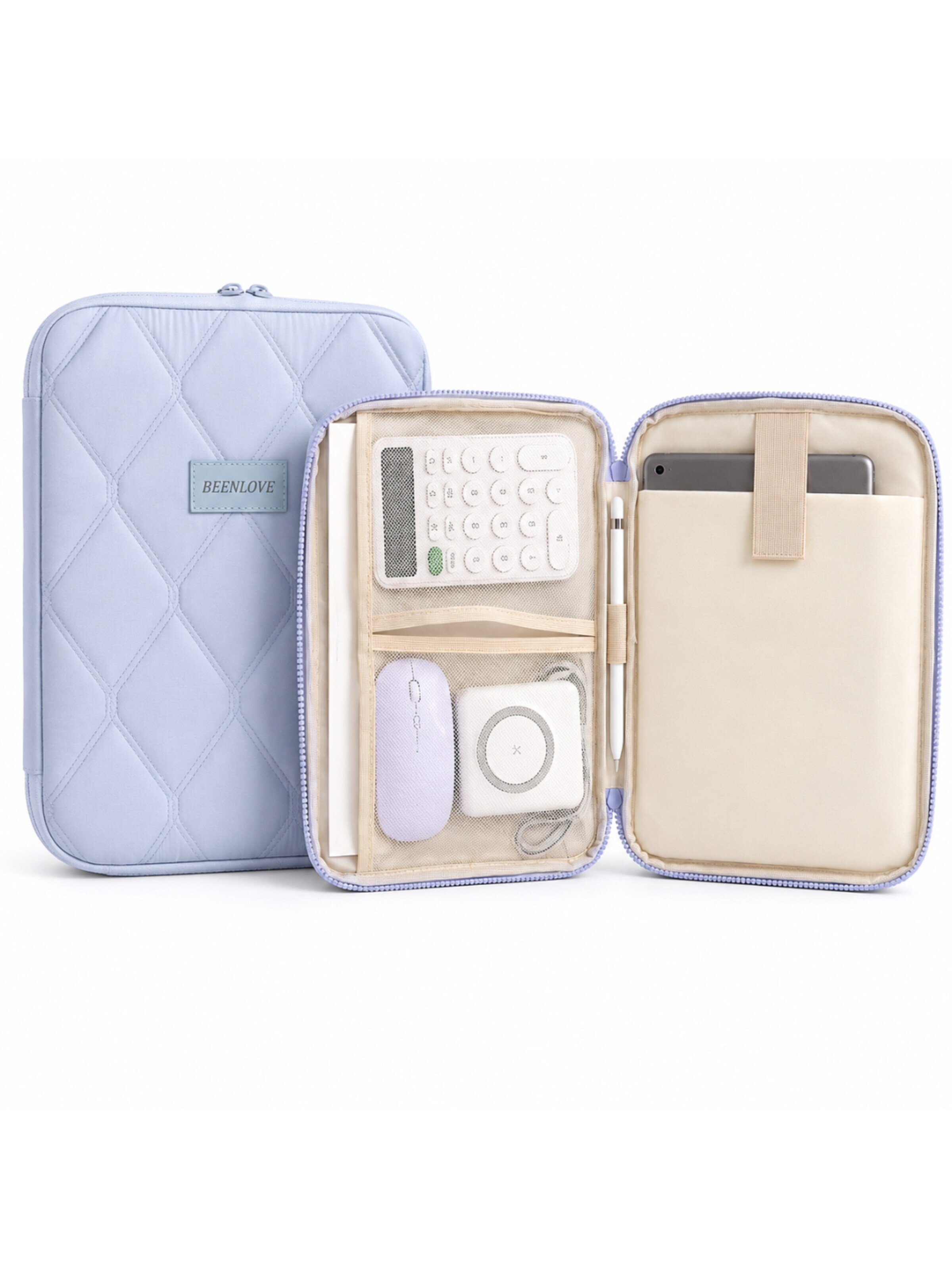 MEVYRA Tablet Case 'MEVYRA Tablet Organizer Tasche, 12 Zoll, 30x22.5x2.5cm Gesteppt' in Blue