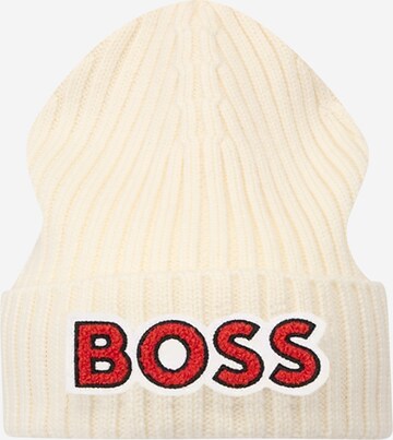 Bonnet 'Zaryan' BOSS en blanc