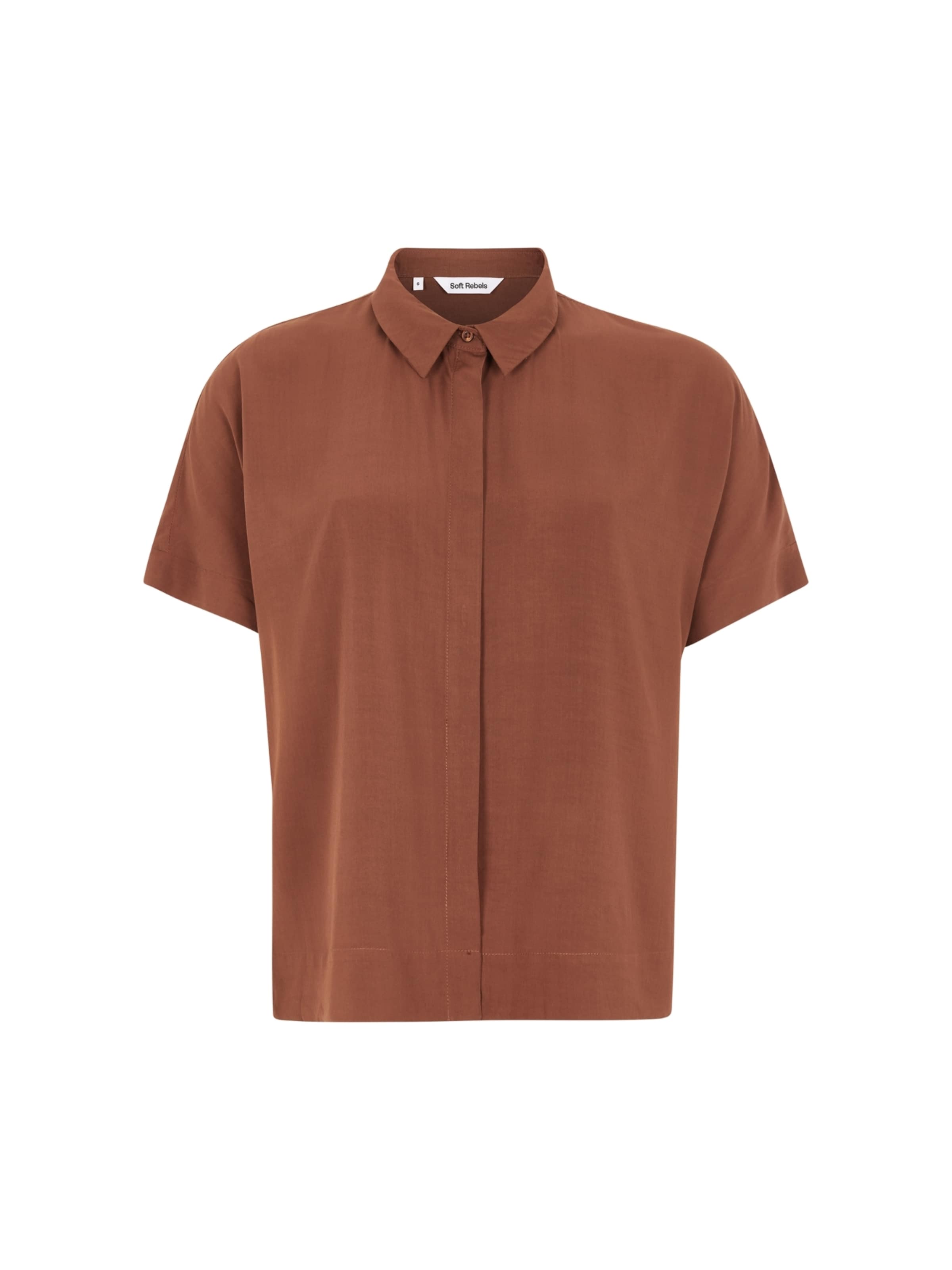 Soft Rebels Bluse 'Freedom' i brun: forside