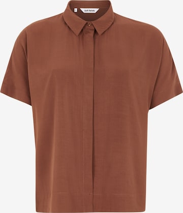 Chemisier 'Freedom' Soft Rebels en marron : devant
