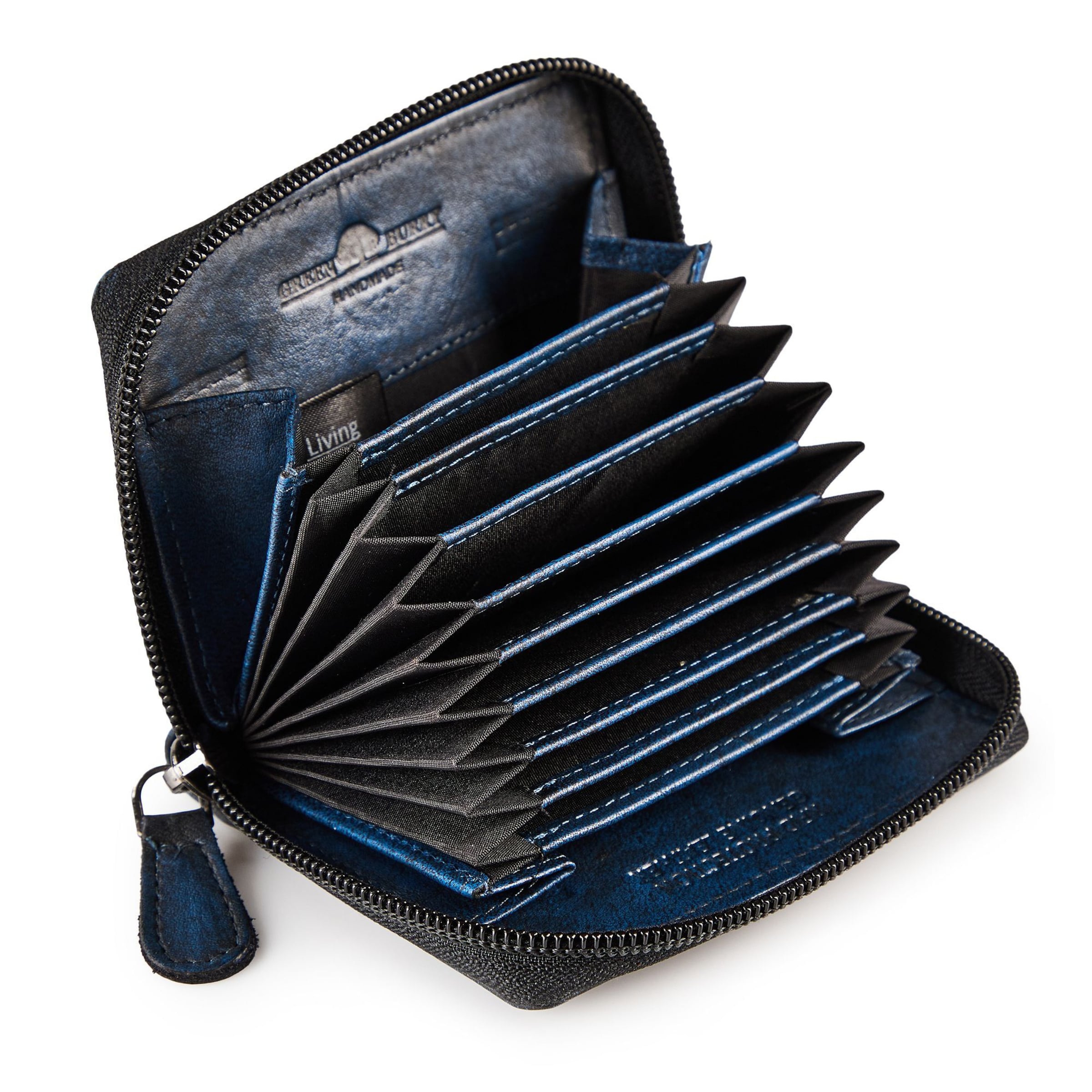 Portamonete 'Destressed' di GREENBURRY in blu