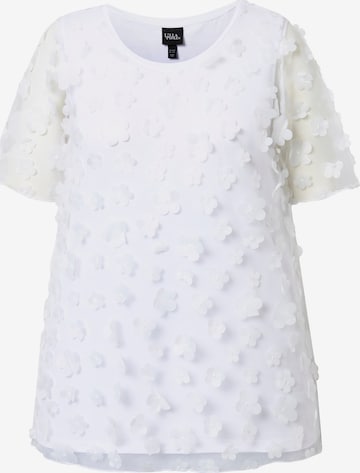 Ulla Popken Shirt in Weiß: Vorderseite