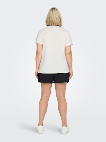 ONLY Carmakoma - Camiseta 'Kiti' en blanco