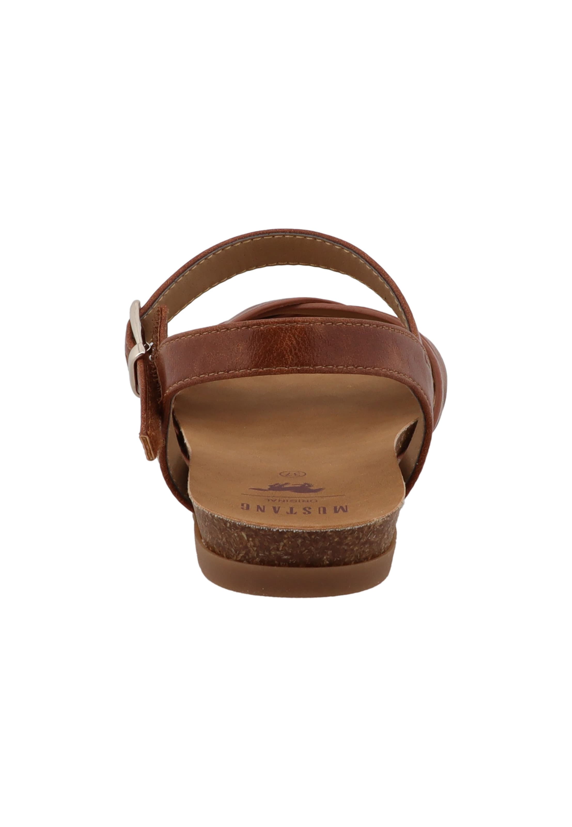 MUSTANG Sandalen met riem in Bruin