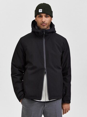 Veste mi-saison 'ATLAS' SELECTED HOMME en noir