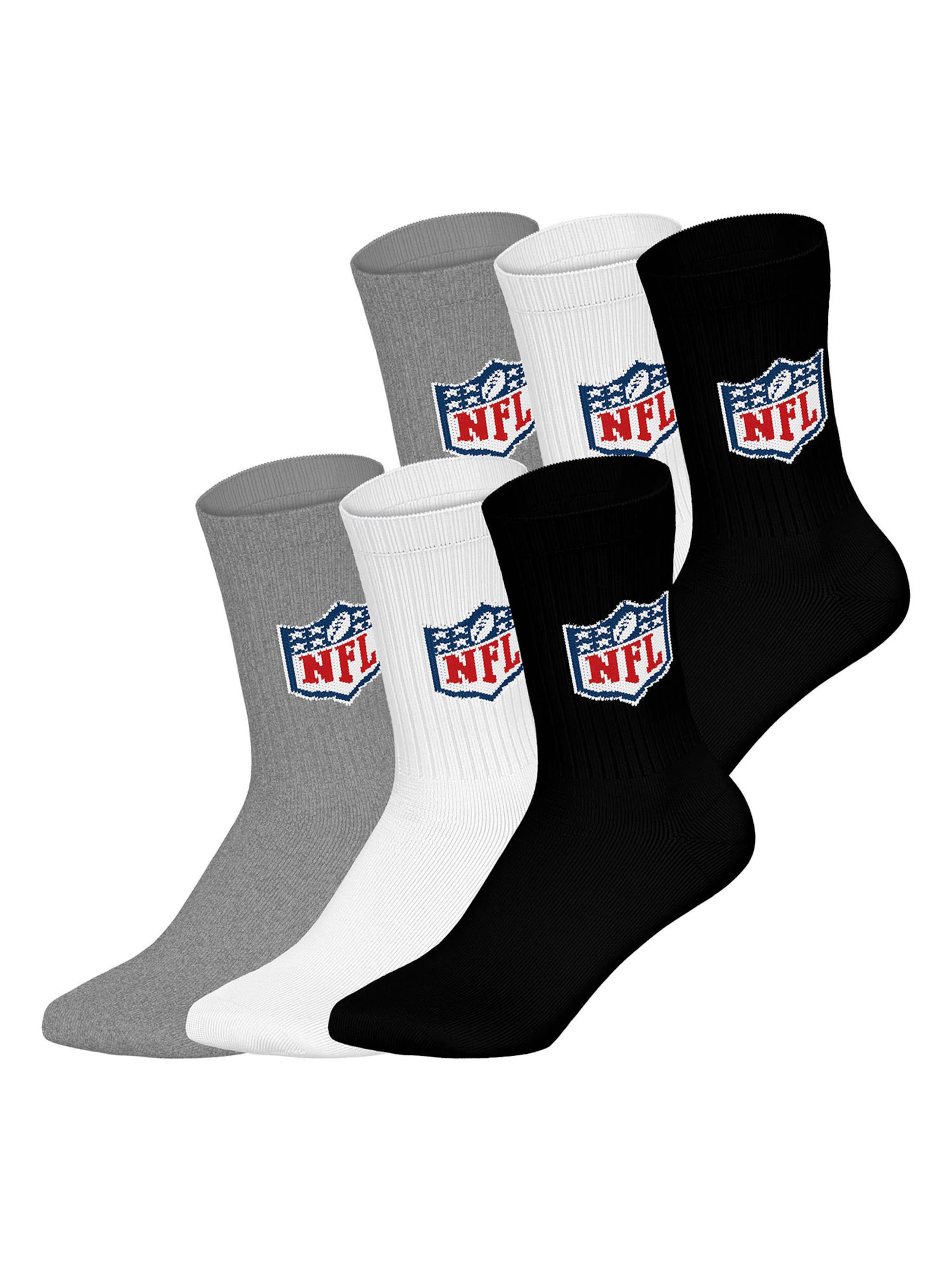 Huddle Freizeitsocken ' NFL Shield Crew ' in Grau: Vorderseite