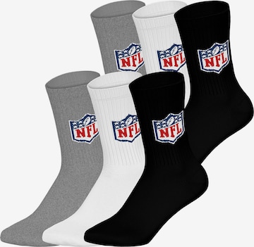 Huddle Freizeitsocken ' NFL Shield Crew ' in Grau: Vorderseite