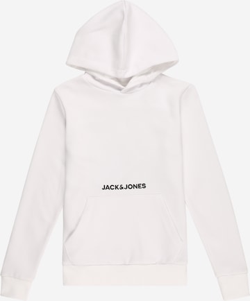 Jack & Jones Junior Sweatshirt in Wit: voorkant