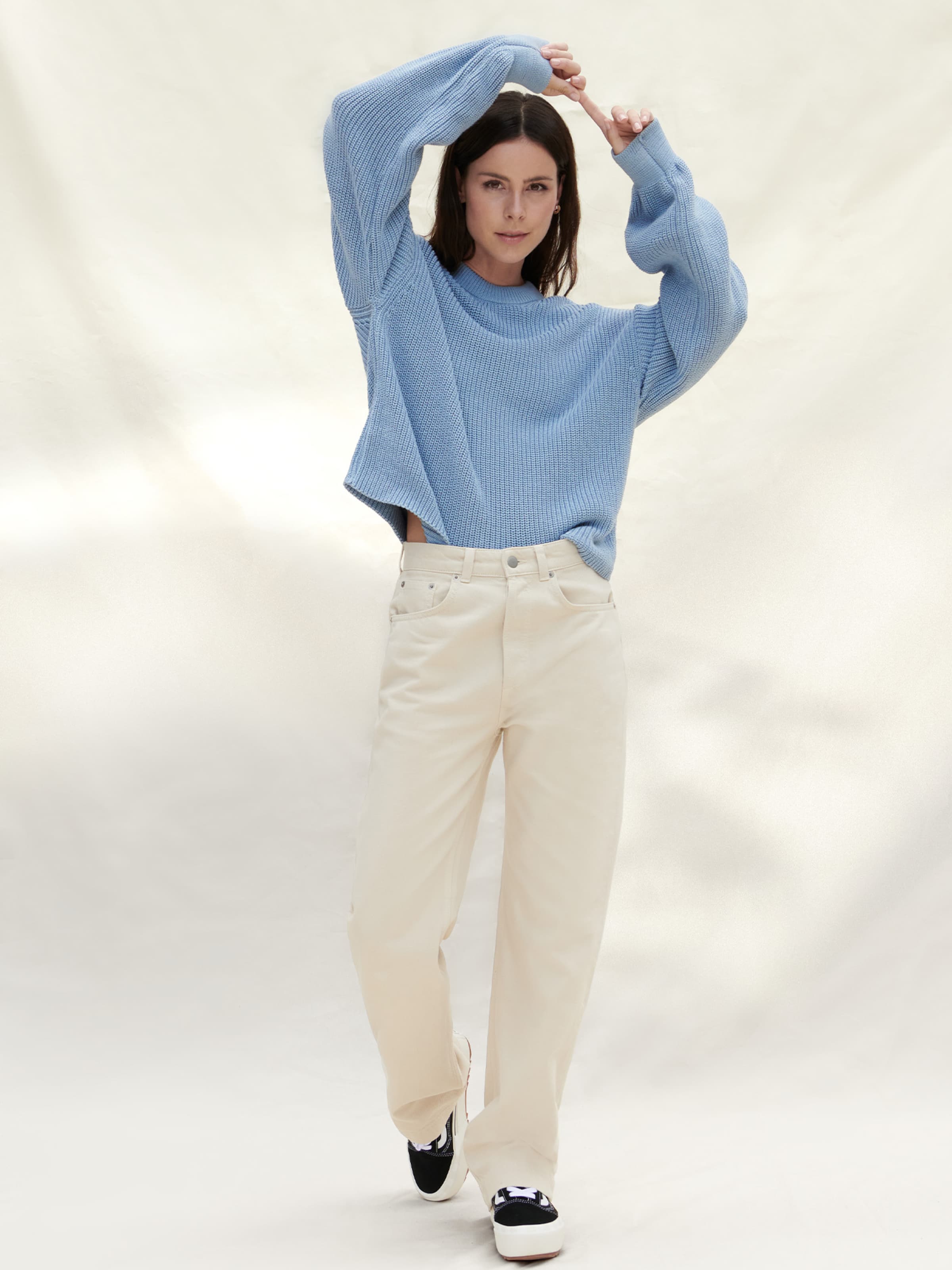 smėlio A LOT LESS Standartinis Džinsai 'Jessie'