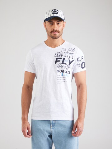 CAMP DAVID T-Shirt in Weiß: Vorderseite