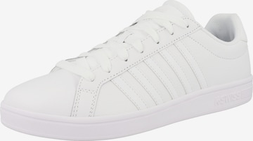 Baskets basses 'Court Tiebreak' K-SWISS en blanc : devant