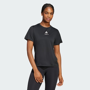 ADIDAS PERFORMANCE Funktionsbluse 'Adidas x Les Mills' i sort: forside