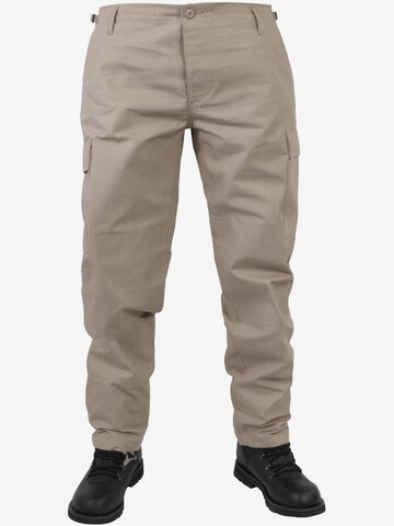 normani Tapered Cargo Pants 'Terrain' in Beige: front