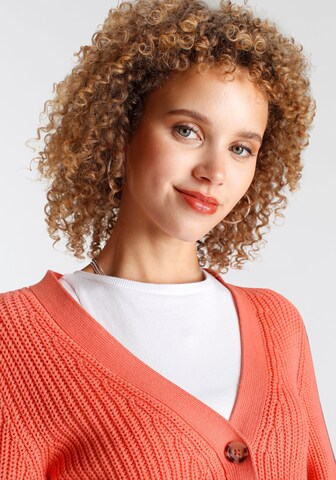 TAMARIS Knit Cardigan in Orange