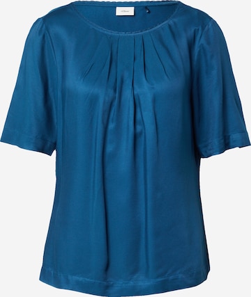 s.Oliver BLACK LABEL Blouse in Blauw: voorkant