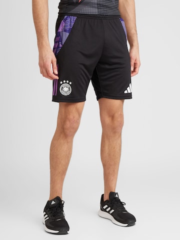 ADIDAS PERFORMANCE Slimfit Sportbroek 'DFB Tiro 24 Competition' in Zwart: voorkant