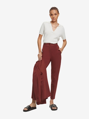 Coupe slim Pantalon ESPRIT en marron