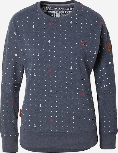 Alife and Kickin Sweatshirt 'Darla' in dunkelblau / rot / weiß, Produktansicht