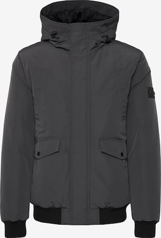 INDICODE JEANS Winter Jacket in Grey: front