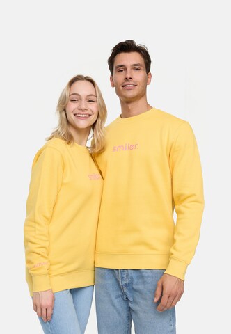 Sweat-shirt smiler. en jaune : devant