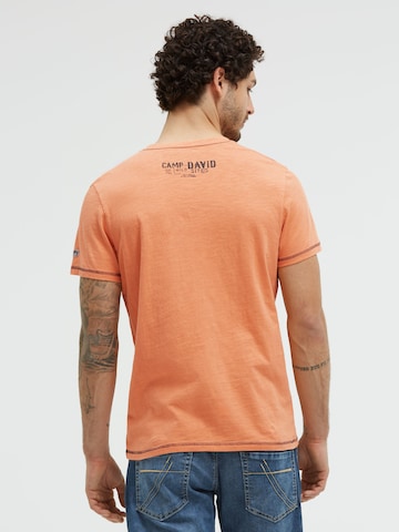 T-Shirt CAMP DAVID en orange