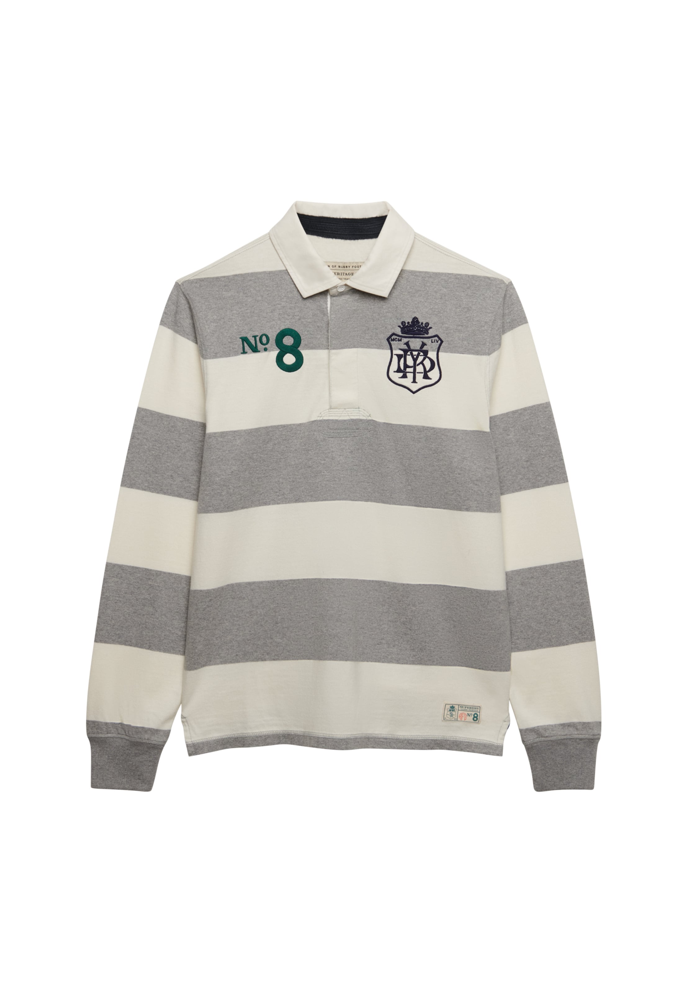 Superdry & Co Shirt in de kleur Navy / Grijs gemêleerd / Spar / Wit, Productweergave