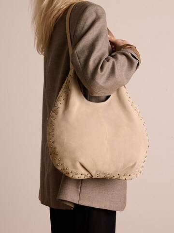 MANFIELD Shoulder Bag in Beige