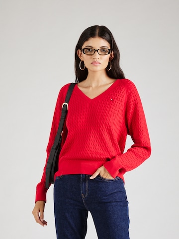 TOMMY HILFIGER Pullover in Rot: Vorderseite