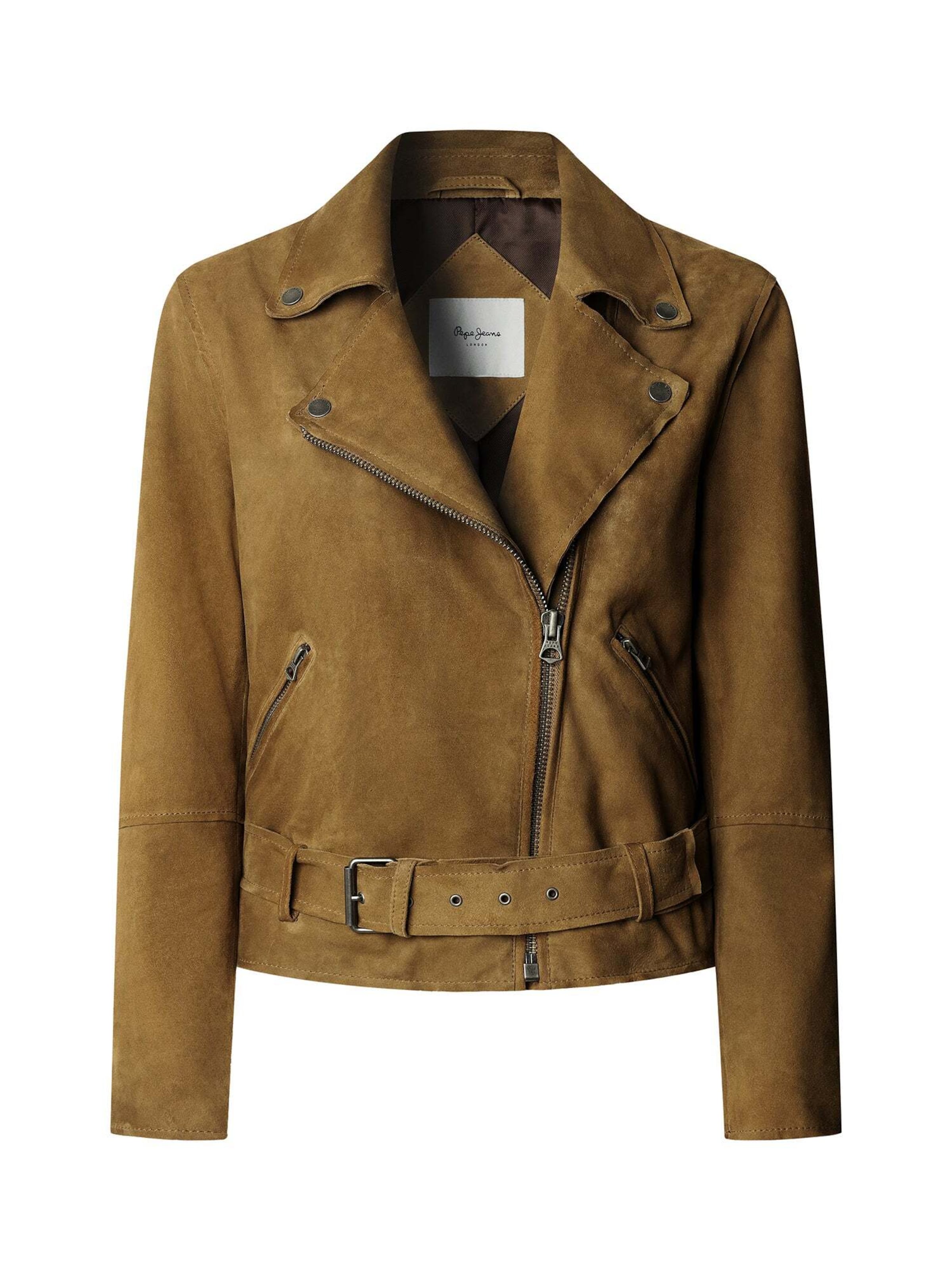 Pepe Jeans Tussenjas ' KARA ' in Bruin: voorkant