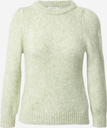 ONLY Sweater 'BENIN' in Green: front