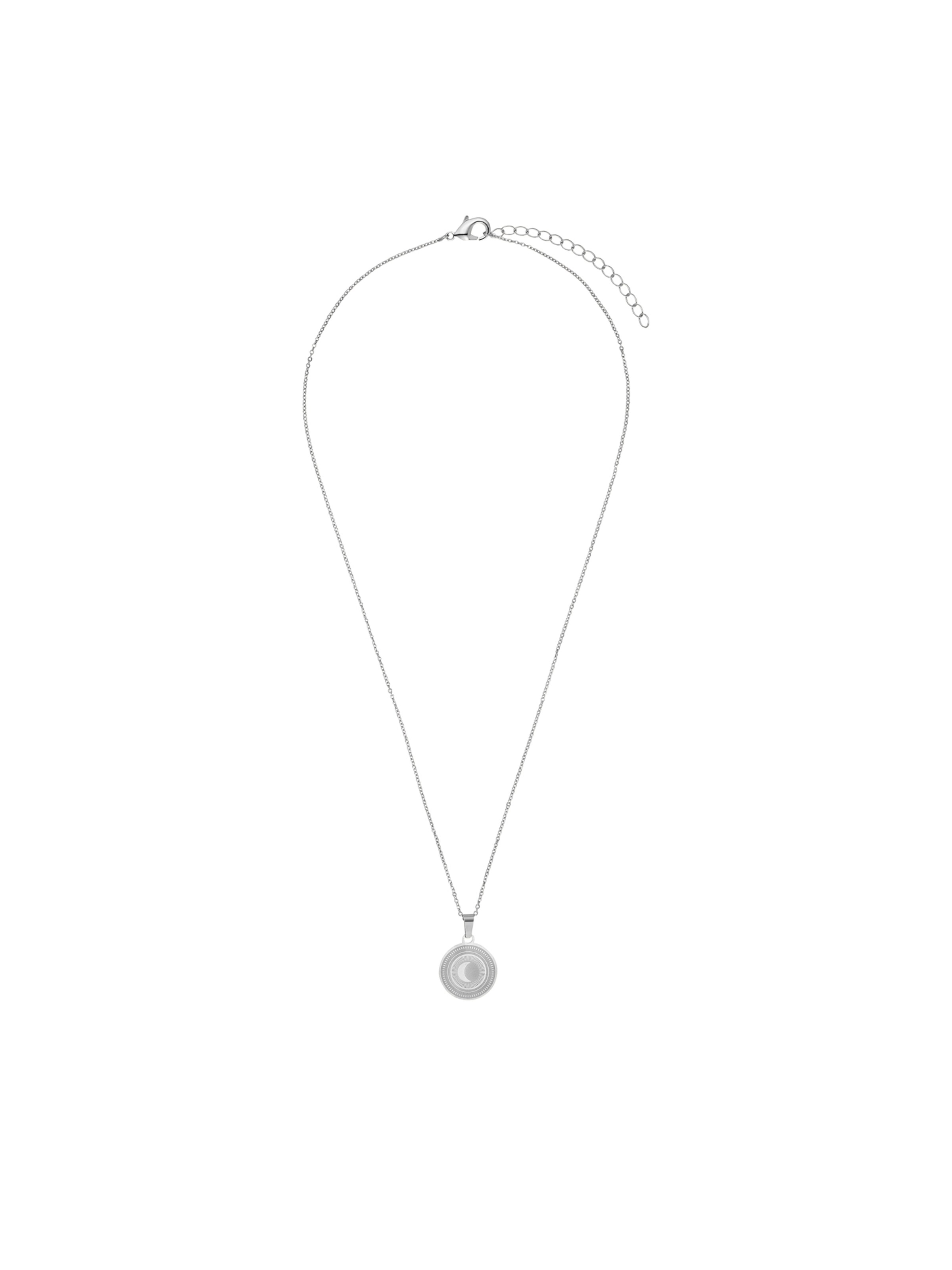 Heideman Ketting 'Moon' in Zilver: voorkant