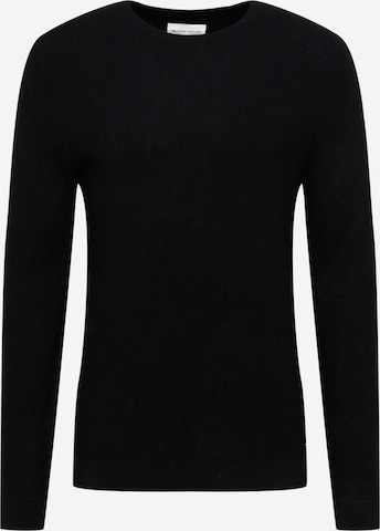 TOM TAILOR Sweater in Black: front