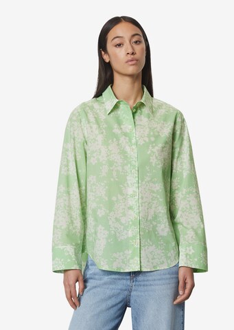 Marc O'Polo Blouse in Groen: voorkant