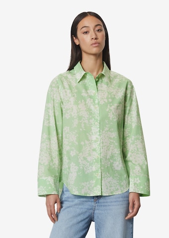 Marc O'Polo Blouse in Groen: voorkant