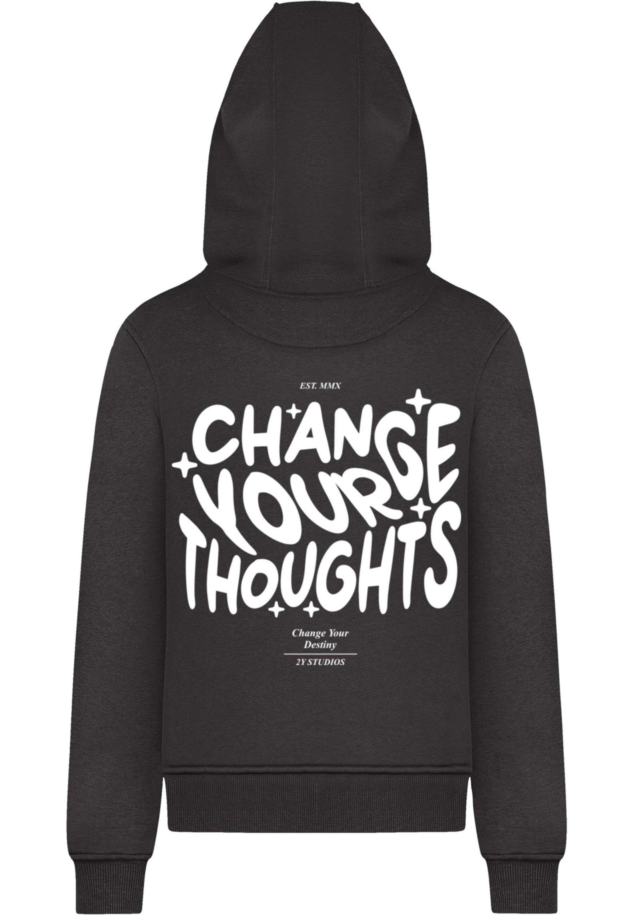 2Y Studios - Sweatshirt 'Thoughts' em preto