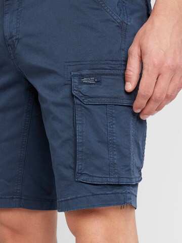 Regular Pantalon cargo BLEND en bleu