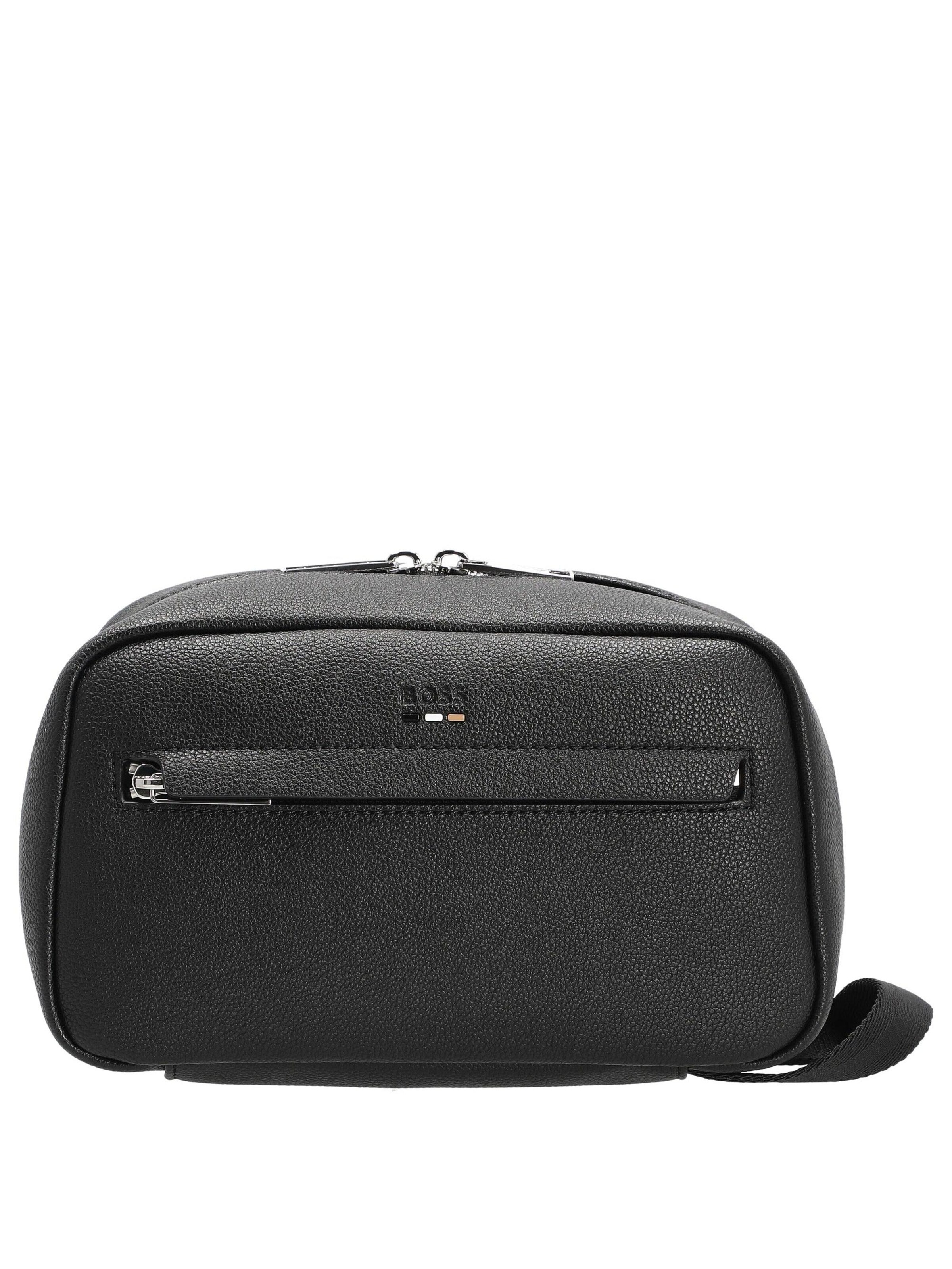 HUGO BOSS Kulturtasche 'Ray'‌‌‌ in Schwarz: Vorderseite