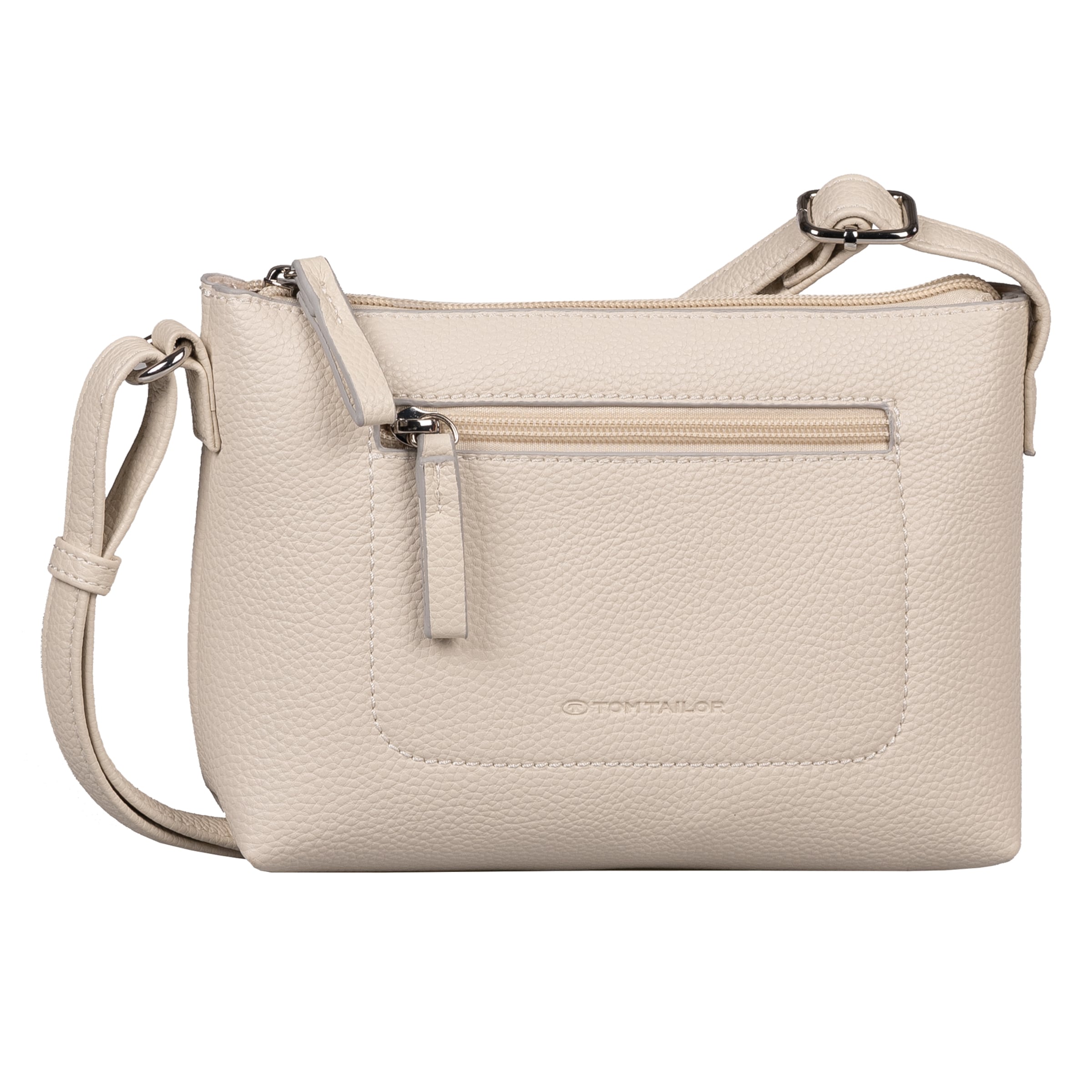 TOM TAILOR Crossbody Bag in White: front