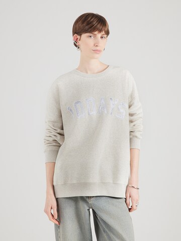 10Days - Sweatshirt 'Statement' em cinzento: frente