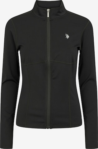 U.S. POLO ASSN. Collegetakki 'Kira' värissä musta: etupuoli