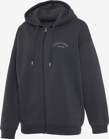 LASCANA Zip-Up Hoodie in Grey