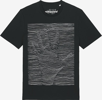 Watapparel Shirt '3Dillusion' in Zwart: voorkant