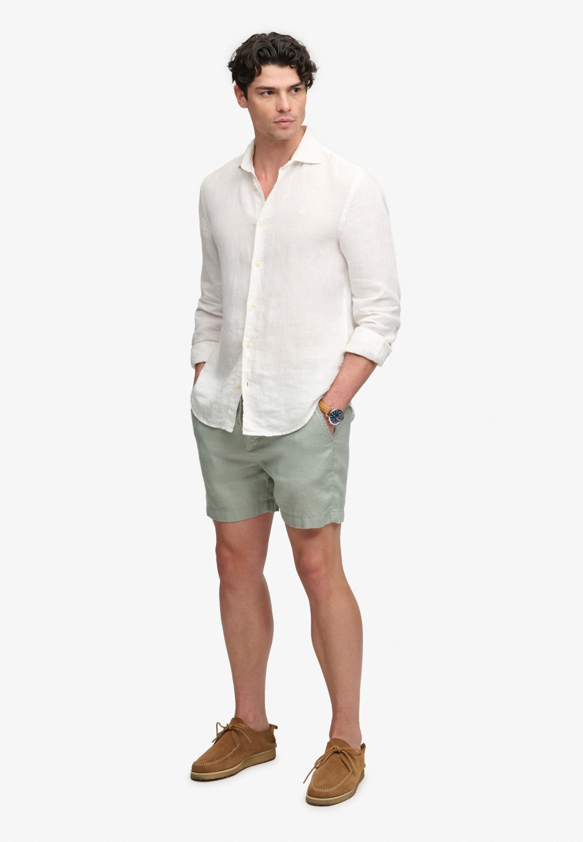 Superdry & Co Regular Broek 'Merchant Store' in Groen