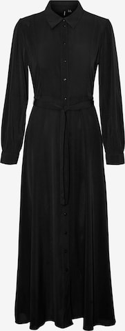 VERO MODAKošulja haljina 'SHILAH NAJA' - crna boja: prednji dio