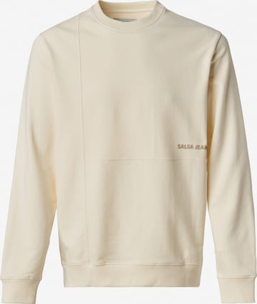 Salsa Jeans Sweatshirt in Wit: voorkant